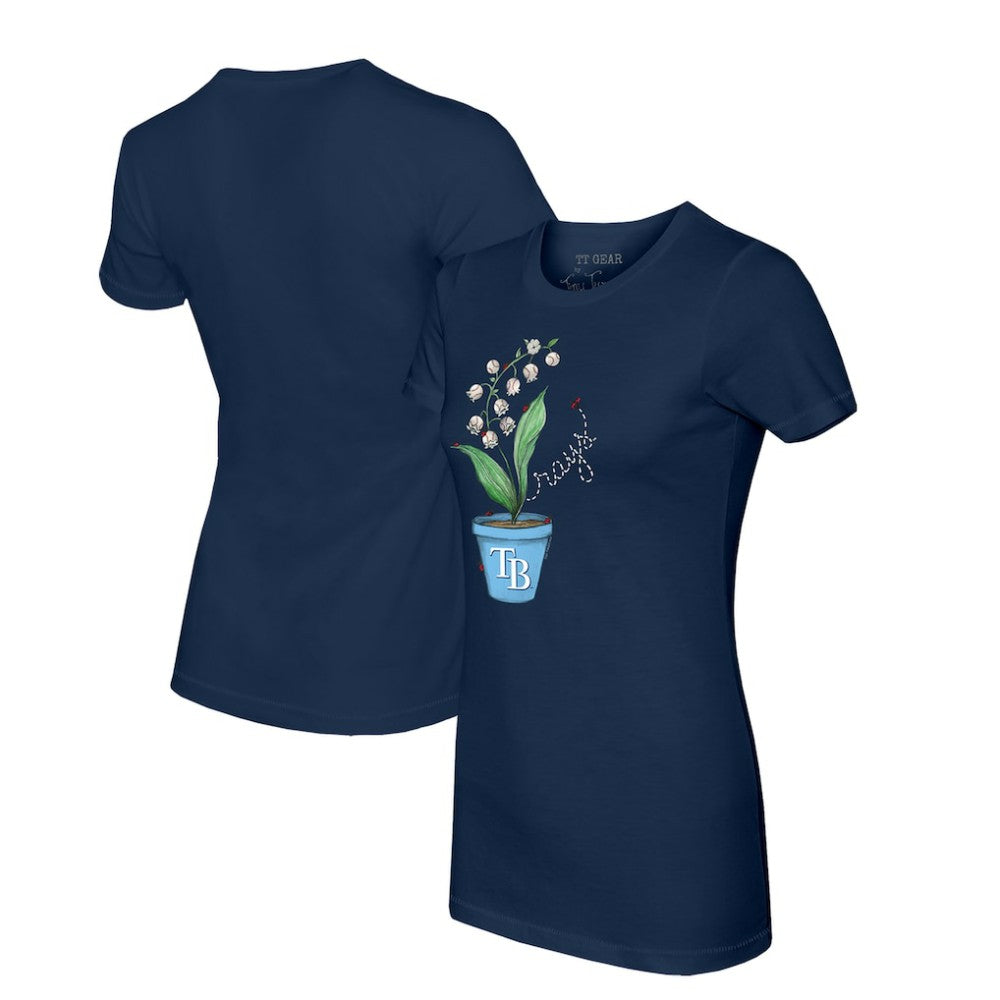 MLB Tampa Bay Rays Tiny Turnip Women's Lilies & Ladybugs T-Shirt