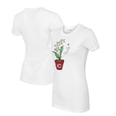MLB Cincinnati Reds Tiny Turnip Women's Lilies & Ladybugs T-Shirt