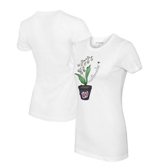 MLB Washington Nationals Tiny Turnip Women's Lilies & Ladybugs T-Shirt