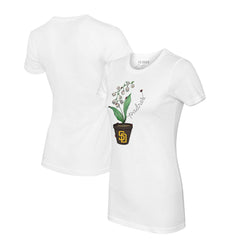 MLB San Diego Padres Tiny Turnip Women's Lilies & Ladybugs T-Shirt