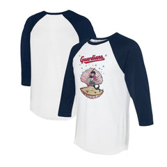 MLB Cleveland Guardians Tiny Turnip Unisex Mermaid 3/4-Sleeve Raglan T-Shirt