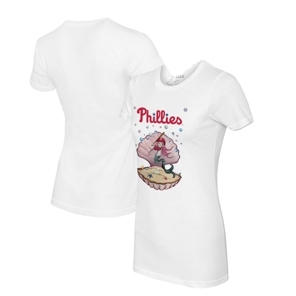 MLB Philadelphia Phillies Tiny Turnip Women's Mermaid T-Shirt