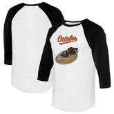 MLB Baltimore Orioles Tiny Turnip Unisex Race Car 3/4-Sleeve Raglan T-Shirt