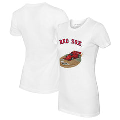 MLB Boston Red Sox Tiny Turnip Women's Race Car T-Shirt