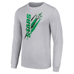 NHL Heather Gray Dallas Stars Starter Color Scratch Long-Sleeve T-Shirt