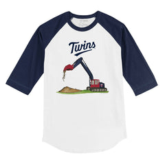 MLB Minnesota Twins Tiny Turnip Youth Excavator 3/4-Sleeve Raglan T-Shirt