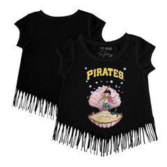 MLB Pittsburgh Pirates Tiny Turnip Girls Youth Mermaid Fringe T-Shirt