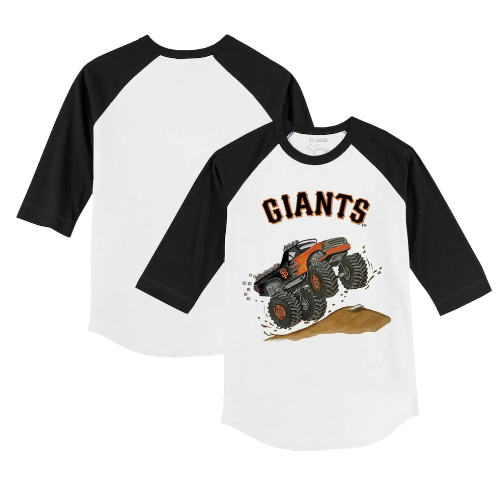 MLB San Francisco Giants Tiny Turnip Youth Monster Truck 3/4-Sleeve Raglan T-Shirt