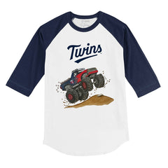 MLB Minnesota Twins Tiny Turnip Youth Monster Truck 3/4-Sleeve Raglan T-Shirt