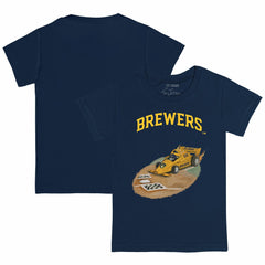 MLB Milwaukee Brewers Tiny Turnip Youth Race Car T-Shirt