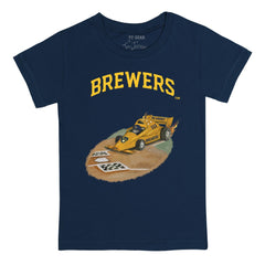 MLB Milwaukee Brewers Tiny Turnip Youth Race Car T-Shirt
