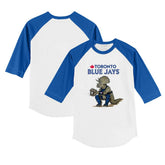 MLB Toronto Blue Jays Tiny Turnip Youth Triceratops 3/4-Sleeve Raglan T-Shirt