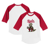 MLB Cincinnati Reds Tiny Turnip Youth Triceratops 3/4-Sleeve Raglan T-Shirt