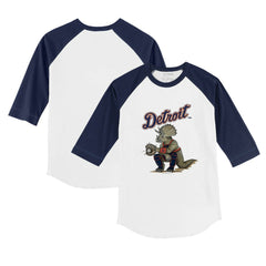 MLB Detroit Tigers Tiny Turnip Youth Triceratops 3/4-Sleeve Raglan T-Shirt