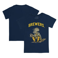 MLB Milwaukee Brewers Tiny Turnip Youth Triceratops T-Shirt