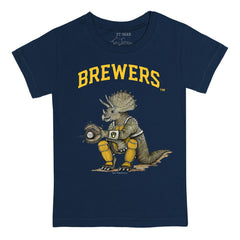 MLB Milwaukee Brewers Tiny Turnip Youth Triceratops T-Shirt