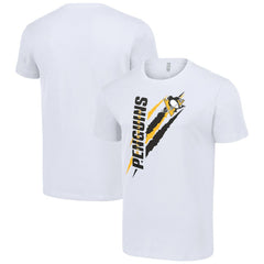 NHL White Pittsburgh Penguins Starter Color Scratch T-Shirt