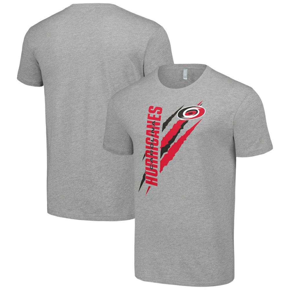 NHL Heather Gray Carolina Hurricanes Starter Color Scratch T-Shirt