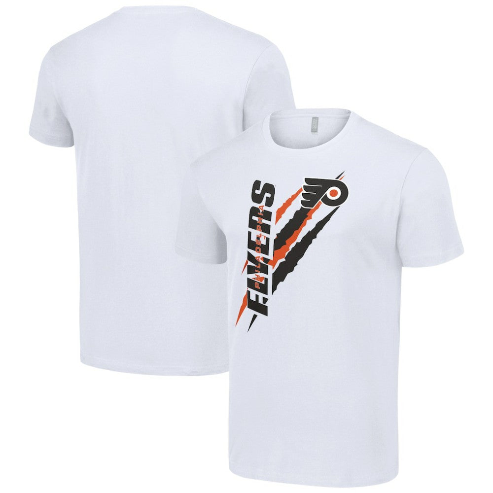 NHL White Philadelphia Flyers Starter Color Scratch T-Shirt