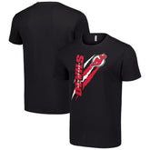 NHL Black New Jersey Devils Starter Color Scratch T-Shirt