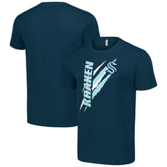 NHL Deep Sea Blue Seattle Kraken Starter Color Scratch T-Shirt