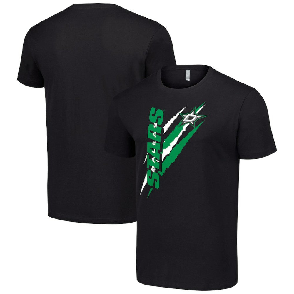 NHL Black Dallas Stars Starter Color Scratch T-Shirt