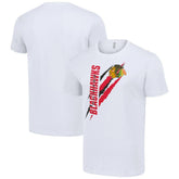 NHL White Chicago Blackhawks Starter Color Scratch T-Shirt