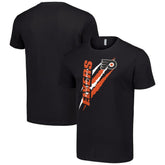NHL Black Philadelphia Flyers Starter Color Scratch T-Shirt