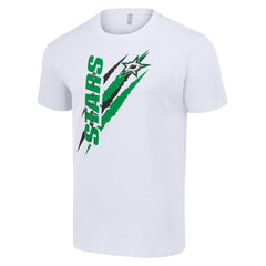 NHL White Dallas Stars Starter Color Scratch T-Shirt