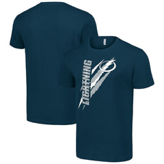 NHL Navy Tampa Bay Lightning Starter Color Scratch T-Shirt