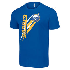 NHL Royal Buffalo Sabres Starter Color Scratch T-Shirt