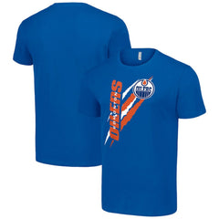 NHL Royal Edmonton Oilers Starter Color Scratch T-Shirt