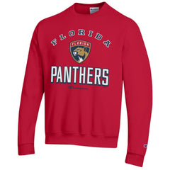 NHL Red Florida Panthers Champion Eco Powerblend Crewneck Sweatshirt