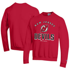 NHL Red New Jersey Devils Champion Eco Powerblend Crewneck Sweatshirt