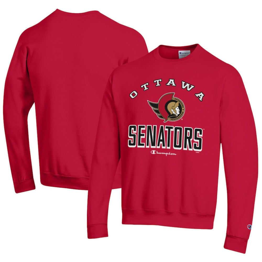 NHL Red Ottawa Senators Champion Eco Powerblend Crewneck Sweatshirt