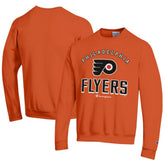NHL Orange Philadelphia Flyers Champion Eco Powerblend Crewneck Sweatshirt