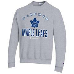 NHL Gray Toronto Maple Leafs Champion Eco Powerblend Crewneck Sweatshirt