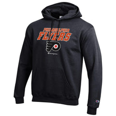 NHL Black Philadelphia Flyers Champion Eco Powerblend Pullover Hoodie