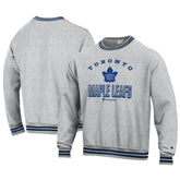 NHL Heather Gray Toronto Maple Leafs Champion Reverse Weave Yarn Dye Pullover Sweatshirt