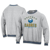 NHL Heather Gray Buffalo Sabres Champion Reverse Weave Yarn Dye Pullover Sweatshirt