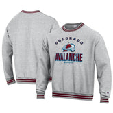 NHL Heather Gray Colorado Avalanche Champion Reverse Weave Yarn Dye Pullover Sweatshirt