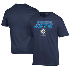 NHL Navy Winnipeg Jets Champion Jersey T-Shirt