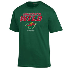 NHL Hunter Green Minnesota Wild Champion Jersey T-Shirt