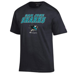 NHL Black San Jose Sharks Champion Jersey T-Shirt
