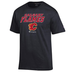 NHL Black Calgary Flames Champion Jersey T-Shirt