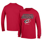 NHL Red Carolina Hurricanes Champion Long-Sleeve Jersey T-Shirt