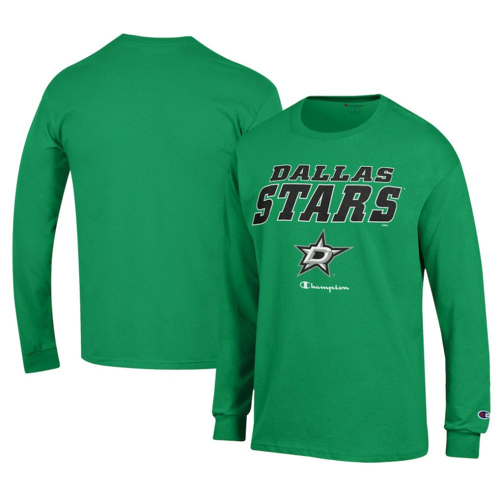 NHL Kelly Green Dallas Stars Champion Long-Sleeve Jersey T-Shirt