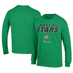 NHL Kelly Green Dallas Stars Champion Long-Sleeve Jersey T-Shirt