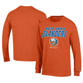 NHL Orange New York Islanders Champion Long-Sleeve Jersey T-Shirt