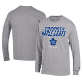 NHL Gray Toronto Maple Leafs Champion Long-Sleeve Jersey T-Shirt